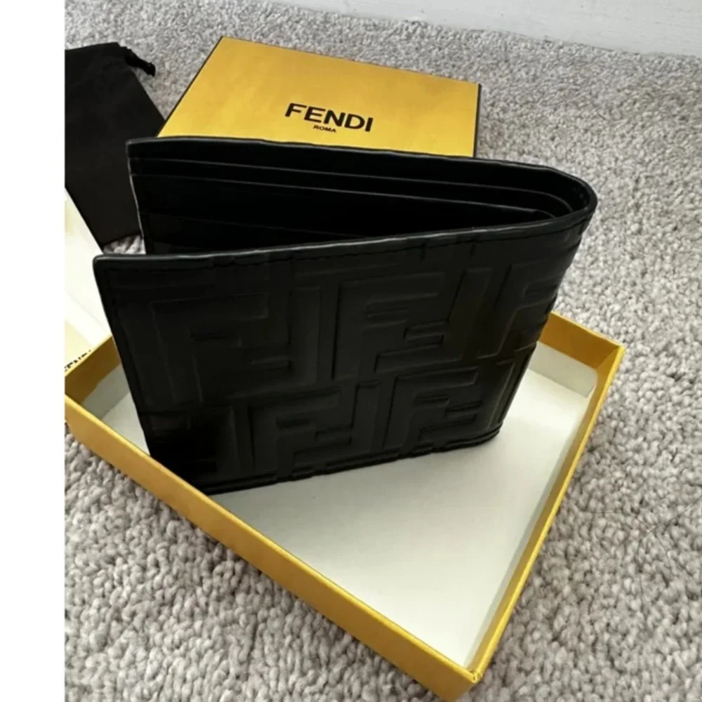 FENDI FF Bifold Men Wallet - Picture 9 of 10